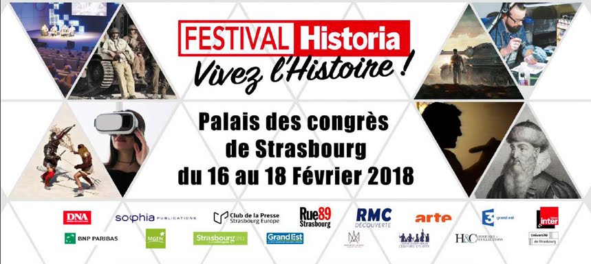 Festival Historia<br>Plongez dans l'Histoire<br>le temps d'un week-end à Strasbourg ! 